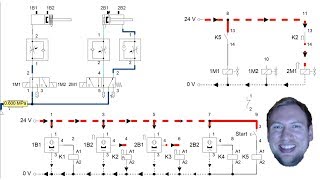 Pneumatics Electric Control  FESTO FluidSIM Part 3 [upl. by Konopka]