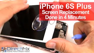 How To iPhone 6s Plus Screen Replacement done in 4 minutes [upl. by Pauli889]