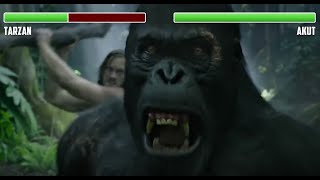 Tarzan vs Akut WITH HEALTHBARS  HD  The Legend of Tarzan [upl. by Peednama349]