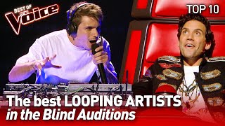 TOP 10  Incredible LIVE LOOPING ARTISTS in The Voice [upl. by Spoor]