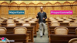 La différence entre le scrutin à la proportionnelle et à la majoritaire [upl. by Noiramed]