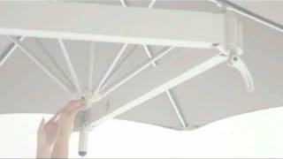 Paraflex OffSet Umbrella  Umbrosa Collection by ShadeScapes Americas [upl. by Annauqal]