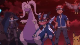 Pokemon ash vs lysandre mega gyarados vs  AMV superhero [upl. by Nana]