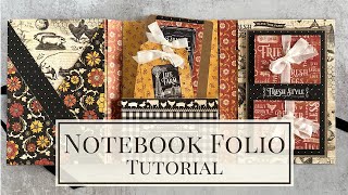 Notebook TriFold Folio Tutorial [upl. by Initof358]