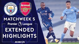 Manchester City v Arsenal  PREMIER LEAGUE HIGHLIGHTS  10172020  NBC Sports [upl. by Jehiel]