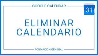 Eliminar calendario [upl. by Furtek]