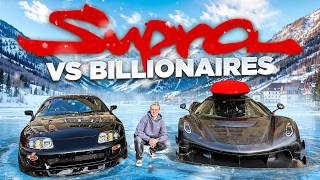 1000HP Supra terrorizing Billionaires Hypercarmeet in Switzerland [upl. by Aihselef]