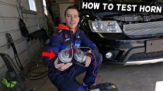 HOW TO TEST CAR HORN ANY CAR [upl. by Neitsirhc]