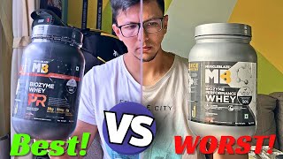 Muscleblaze Biozyme Performance Whey Protein VS Muscleblaze Biozyme Whey PR Comparison [upl. by Jovitta]