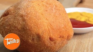 How To Make A Deep Fried Burger  Incredible Burger Recipes  Twisted [upl. by Guzel]