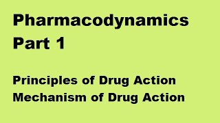 Pharmacodynamics Part 1  Basics [upl. by Enahpad]