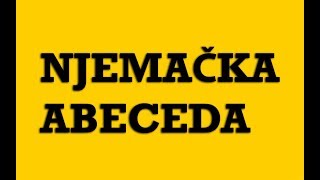 Njemački Jezik  01 Njemačka Abeceda  Das Alphabet [upl. by Dduj728]