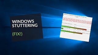 Micro Stuttering Fix in Windows 10 1909 and Lower [upl. by Einahpets]