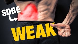 Weak Glutes  Back Pain HOW TO FIX IT [upl. by Toddie]