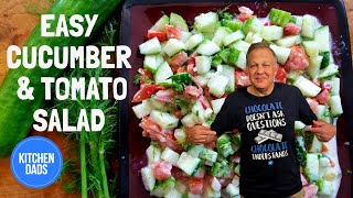 Easy Cucumber and Tomato Salad Recipe [upl. by Eillor343]