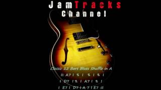 Blues Shuffle Guitar Backing Track in A  JamTracksChannel [upl. by Dunkin]