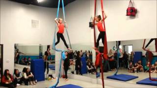 Kayla amp Sophia  Kids aerial silks  AVANTI Dance Company [upl. by Dagney768]