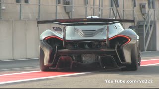 McLaren P1 GTR  INSANE accelerations on track [upl. by Gelasius881]