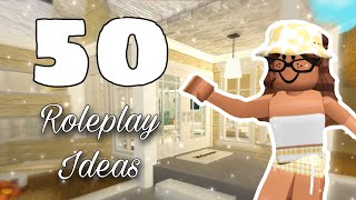 50 ROLEPLAY IDEAS FOR YOUR ROBLOX YOUTUBE CHANNEL or for fun hehe [upl. by Auhoj111]