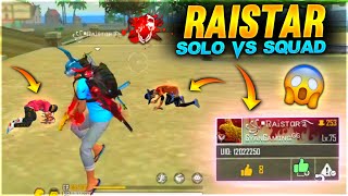 Raistar Solo Vs Double Squad 34 Kill🤣  Garena Free Fire [upl. by Maxie]