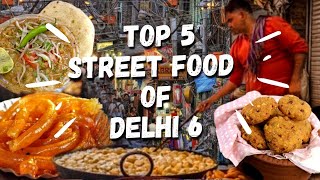 Top 5 Street Food in Chandni Chowk 6 Delhi Street Food  Best Street Food In Delhi 2021 Sadi Gaddi [upl. by Yarod]