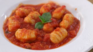 Gnocchi with Tomato Sauce Recipe  How to Make Gnocchi [upl. by Theodosia]