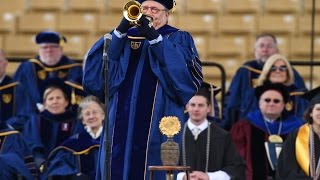 Notre Dame Commencement 2016 Arturo Sandoval Performs Ave Maria [upl. by Oivaf]