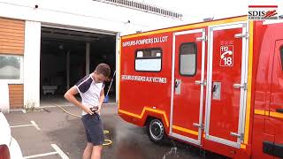 DEPART EN INTERVENTION DES POMPIERS DE PUY LEVEQUE LE 14 07 2017 [upl. by Anoyet834]