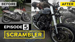 CLASSIC BIKE SCRAMBLER  BEFORE amp AFTER  SEMI TIMELAPSE  Z200 OLD  NOT A CAFE RACER LastEpisode [upl. by Constantina696]