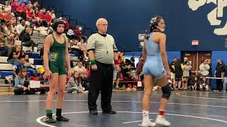 FL Girls State Wrestling Championship 100 lbs 2020 Brielle BiblaJessica Corredor [upl. by Sabas]