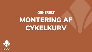 Montering af cykelkurv [upl. by Breskin]