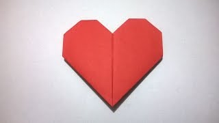 COMO HACER UN CORAZON DE PAPEL  How to make a paper heart [upl. by Pamelina]