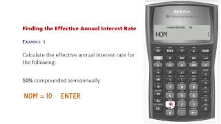 BA II Plus  Nominal amp Effective Rate Conversions [upl. by Copeland]