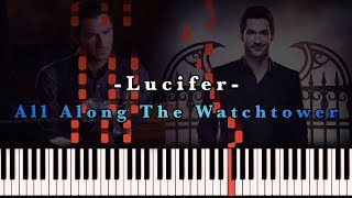 Lucifer  All Along The Watchtower from Lucifer TV show S2E1 Piano Cover [upl. by Mitman910]