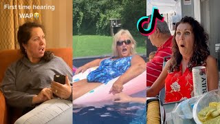 PARENTS REACT TO WAP TIKTOK COMPILATION PT 4 [upl. by Hajidak281]