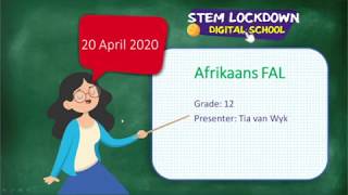 Grade 12  Afrikaans FAL  Vraestel 1 Afdeling AB BegripComprehension [upl. by Eikcaj]