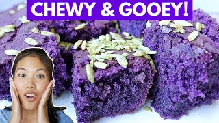 The BEST UBE BUTTER MOCHI RECIPE wUBE JAM • GlutenFree Hawaiian Dessert Ube Mochi Brownies [upl. by Carlee]