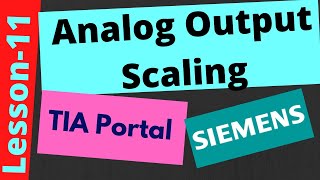 Analog Output Scaling  TIA Portal  420 mA  010 V [upl. by Ail]