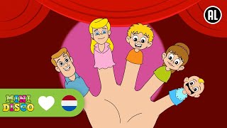 DE FAMILIE VINGER  Kinderliedjes  Liedjes voor Peuters en Kleuters  Minidisco [upl. by Yauqram]