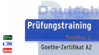 Prüfungstraining A2  Hören  Modelltest 3 [upl. by Ahsinoj988]