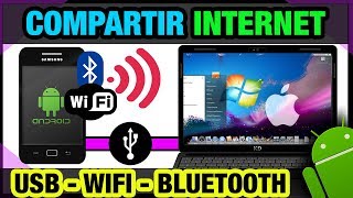 ANDROID  Compartir INTERNET a PC  MAC [upl. by Noirda]