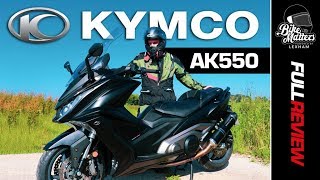 Kymco AK550 Test Ride and Review  Maxi Scooter Power [upl. by Zelikow233]