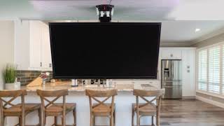 MOUNTEFD55 Electric flip down ceiling tv mount by VIVO [upl. by Mindy]