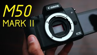 Canon EOS M50 Mark II  Unboxing and First Look Hindi [upl. by Vanny275]