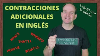 CONTRACCIONES EN INGLÉS interrogativos y quotthatquot [upl. by Enilrad]