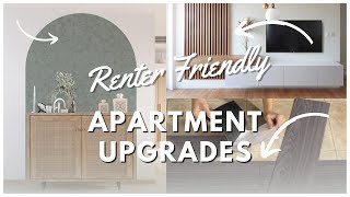 RENTER FRIENDLY APARTMENT UPGRADES  Removable and Landlord Friendly [upl. by Paza]