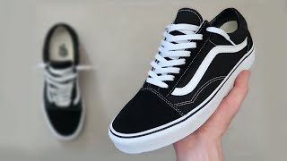 HOW TO LACE VANS OLD SKOOLS 👟🔥 [upl. by Aicatsan697]