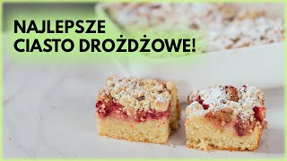 Klasyczne CIASTO DROŻDŻOWE z kruszonką i rabarbarem  Sugarlady [upl. by Dulcinea]