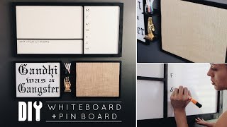 DIY Office Decor  Easy Whiteboard  Pinboard [upl. by Anial]