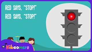 Green Says GO Traffic Lights Lyric Video  The Kiboomers Preschool Songs amp Nursery Rhymes [upl. by Aiynot850]